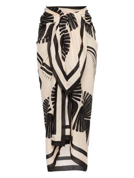 Robe en coton à imprimé à motifs abstraits Johanna Ortiz