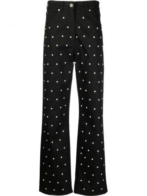 Floral stretch jeans Msgm svart