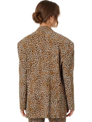 Леопардовый пиджак оверсайз Norma Kamali