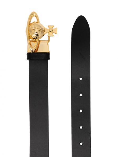 Cinturón con hebilla Vivienne Westwood negro