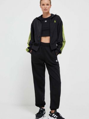 Spodnie sportowe polarowe Adidas Originals czarne