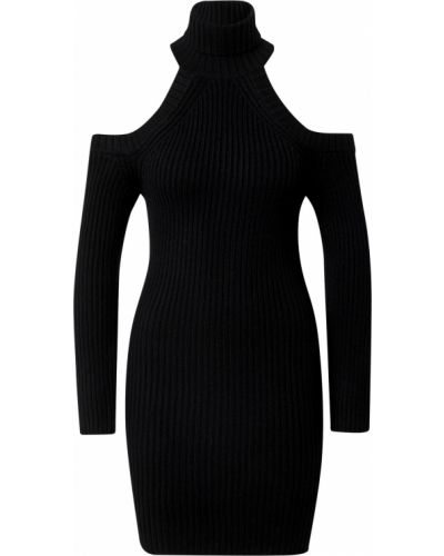 Πλεκτή φόρεμα Tally Weijl μαύρο