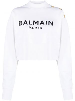 Sweatshirt Balmain vit