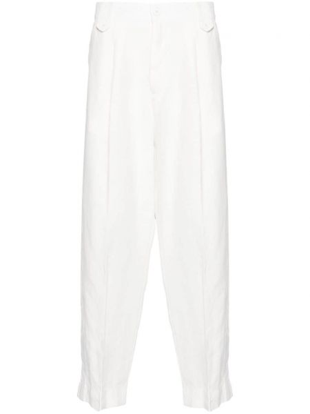 Lininiai kelnės Costumein balta
