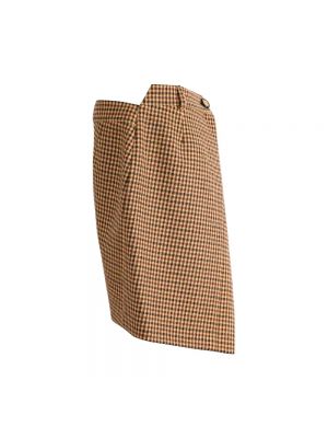 Falda de lana Balenciaga Vintage marrón