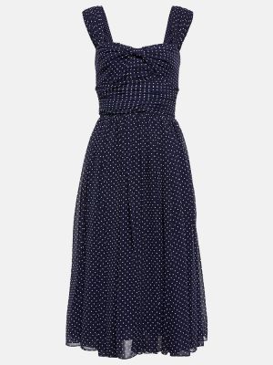 Midi šaty Polo Ralph Lauren modré