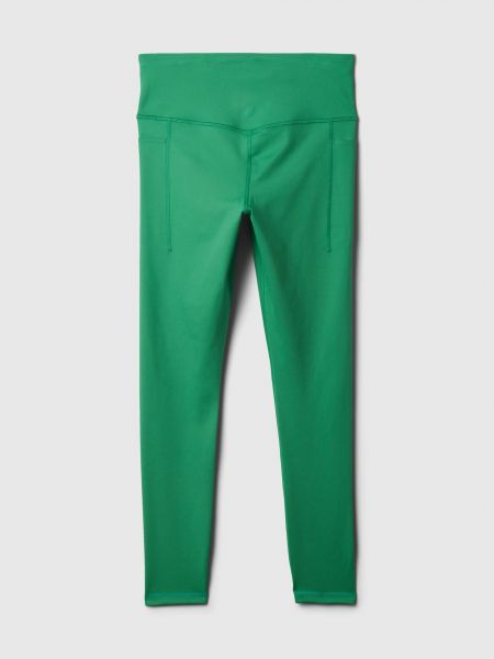 Sportovní kalhoty s vysokým pasem Gap zelené