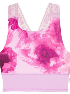 Sport floral topp for jenter Molo rosa