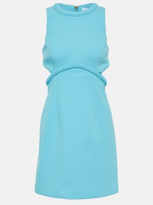 Платье мини из крепа Rebecca Vallance синее