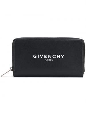 Novčanik s patentnim zatvaračem s printom Givenchy crna