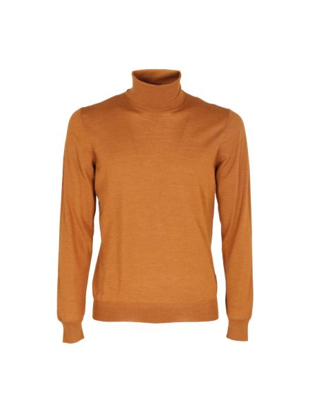 Sweter Tagliatore pomarańczowy