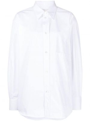 Oversized βαμβακερό πουκάμισο Róhe λευκό