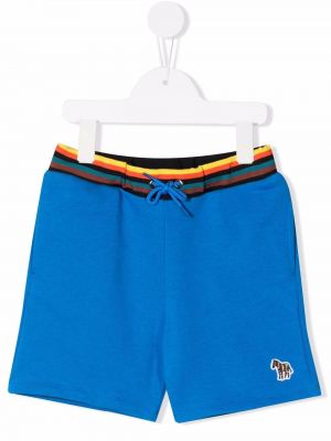 Seeprakuvioiset shortsit tytöille Paul Smith Junior sininen