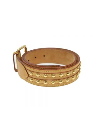 Cinturón de cuero Louis Vuitton Vintage beige
