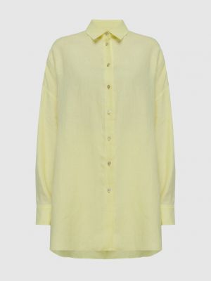 Льняная рубашка Agnona желтая