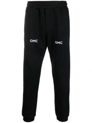 Спортни панталони с принт Omc черно