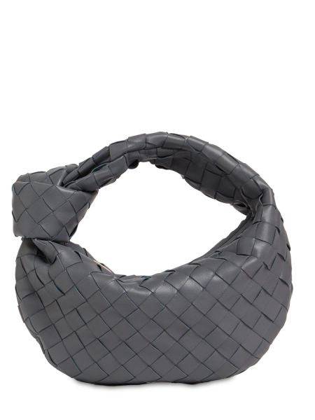 Bolso shopper de cuero Bottega Veneta gris