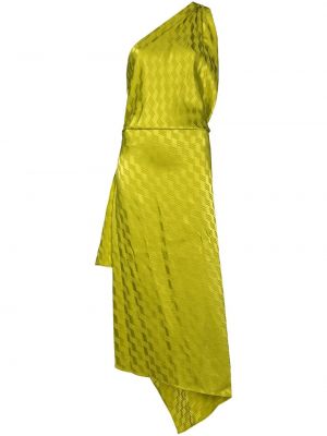 Asymetrické šaty The Attico zelené