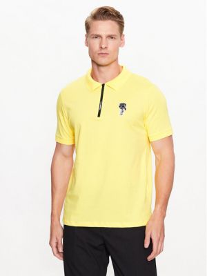 Polo marškinėliai Karl Lagerfeld geltona