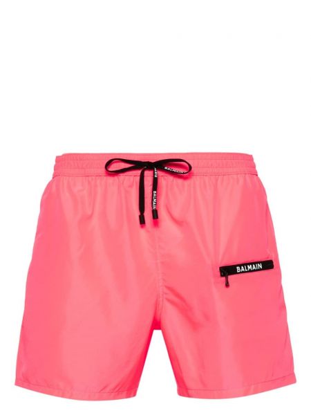 Shorts mit print Balmain pink