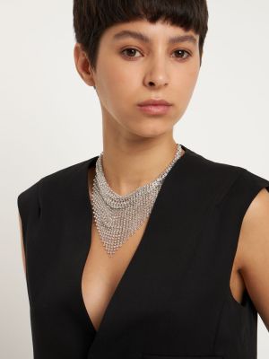 Schal mit kristallen Isabel Marant silber