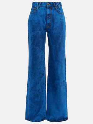 Kõrge vöökohaga alt laienevad teksapüksid Vivienne Westwood sinine