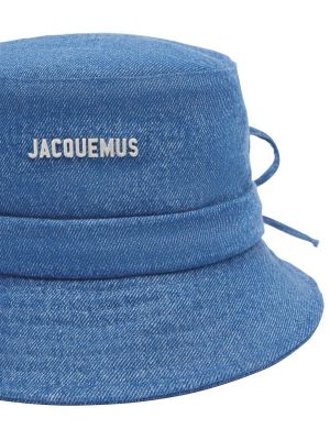 Chapeau en coton Jacquemus bleu