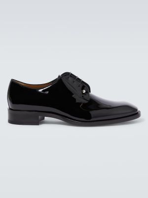 Zapatos brogues de cuero Christian Louboutin negro