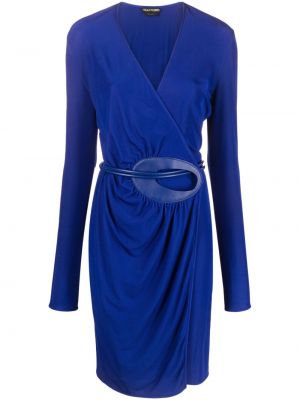 Sukienka długa Tom Ford niebieska