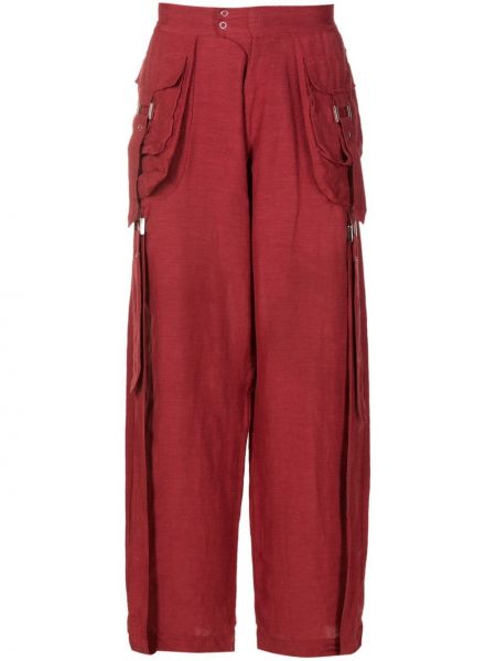 Pantaloni cargo Amir Slama roșu