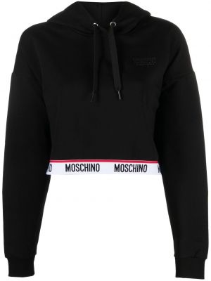 Džemperis su gobtuvu Moschino juoda