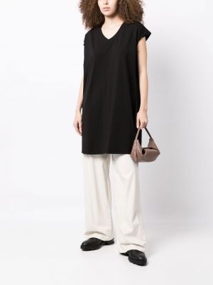 Mini šaty s výstřihem do v Eileen Fisher černé