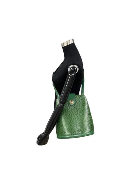 Torebka skórzana Louis Vuitton Vintage zielona