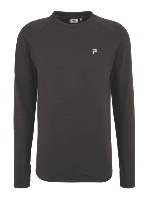 T-shirt sportive in maglia Fila grigio