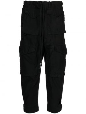 Βαμβακερό παντελόνι Greg Lauren μαύρο
