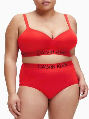 Sutien bralette Calvin Klein Underwear roșu