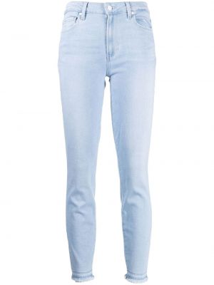 Jeans skinny slim fit Paige blu