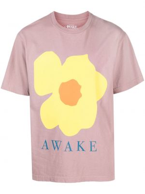 Памучна тениска с принт Awake Ny