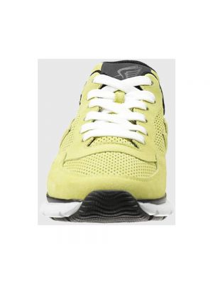 Sneakersy skórzane Hogan żółte