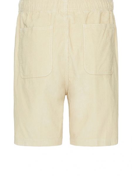 Short en tissu en velours côtelé Obey beige