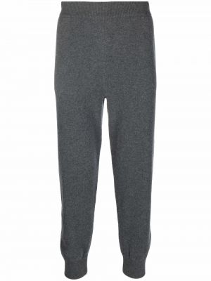 Plstené kašmírové teplákové nohavice Extreme Cashmere sivá