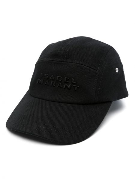 Siuvinėtas kepurė su snapeliu Isabel Marant juoda