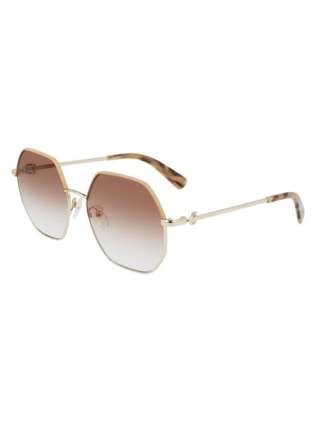Солнцезащитные очки Longchamp, капучино золотой