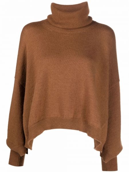 Jersey manga larga de tela jersey Essentiel Antwerp marrón