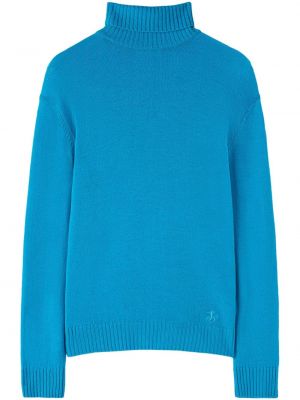 Maglione ricamata di lana Jil Sander blu