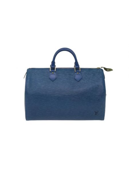 Torba skórzana Louis Vuitton Vintage niebieska