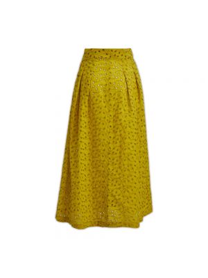 Spódnica midi Momoni żółta