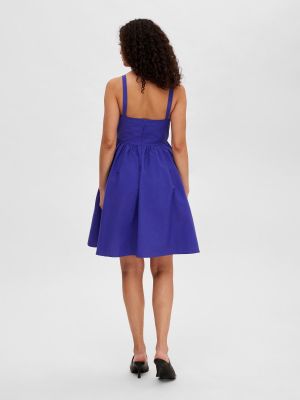 Mini suknele Selected Femme mėlyna