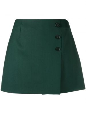 Mini suknja s gumbima P.a.r.o.s.h. zelena