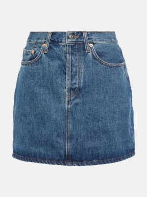 Spódnica jeansowa z wysoką talią Wardrobe.nyc niebieska